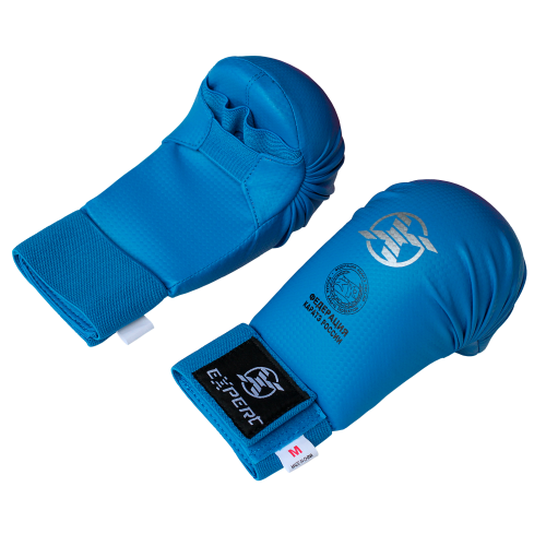 Защита кисти (накладки) EXPERT ФКР для карате, синий