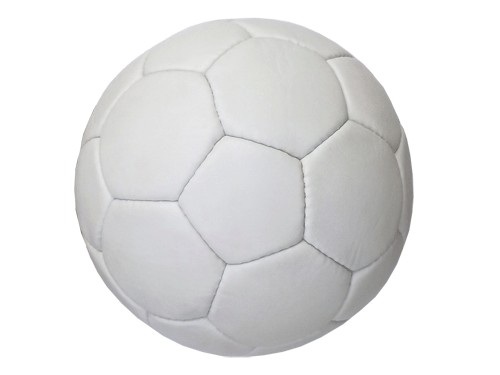 Мяч футбольный, цвет белый глянец, пресскожа