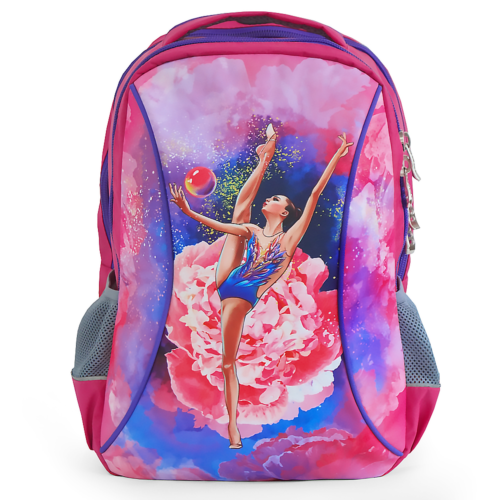 Рюкзак для гимнастики (розовый/фиолетовый), 45 см