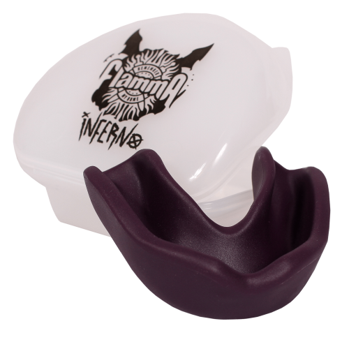 Защита рта (капа) FLAMMA - Inferno с футляром 16+, пурпурный