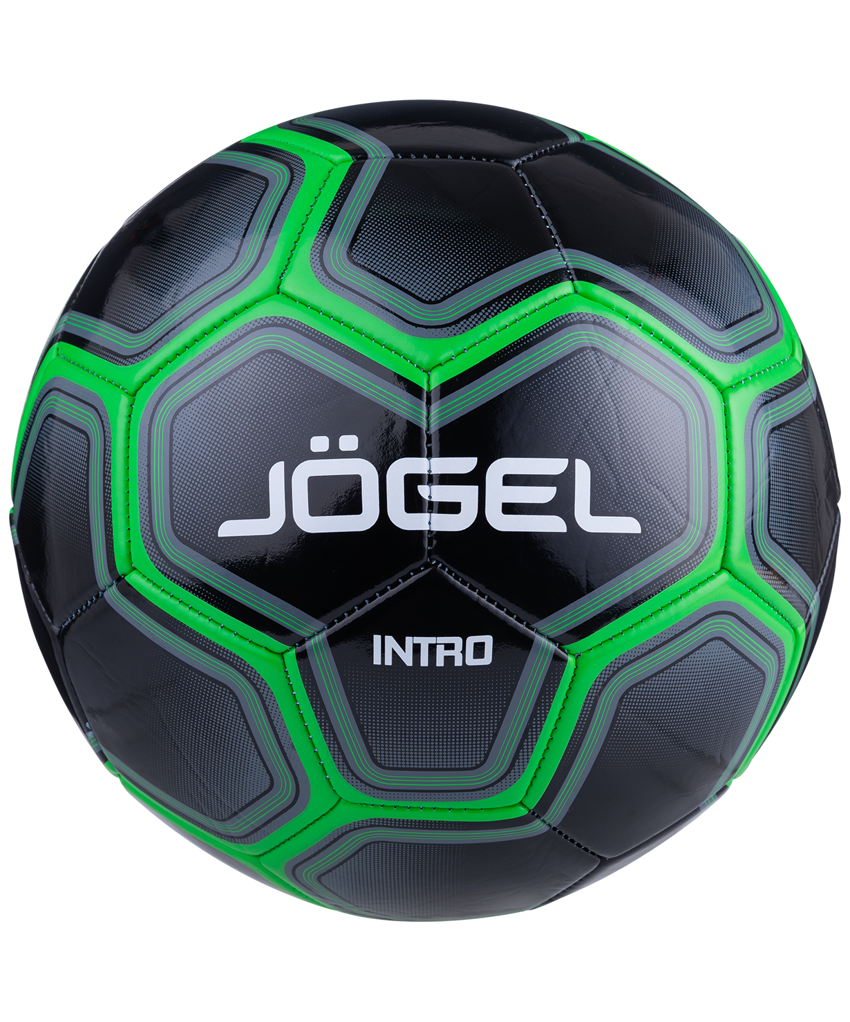 Мяч футбольный Intro №5, черный Jögel