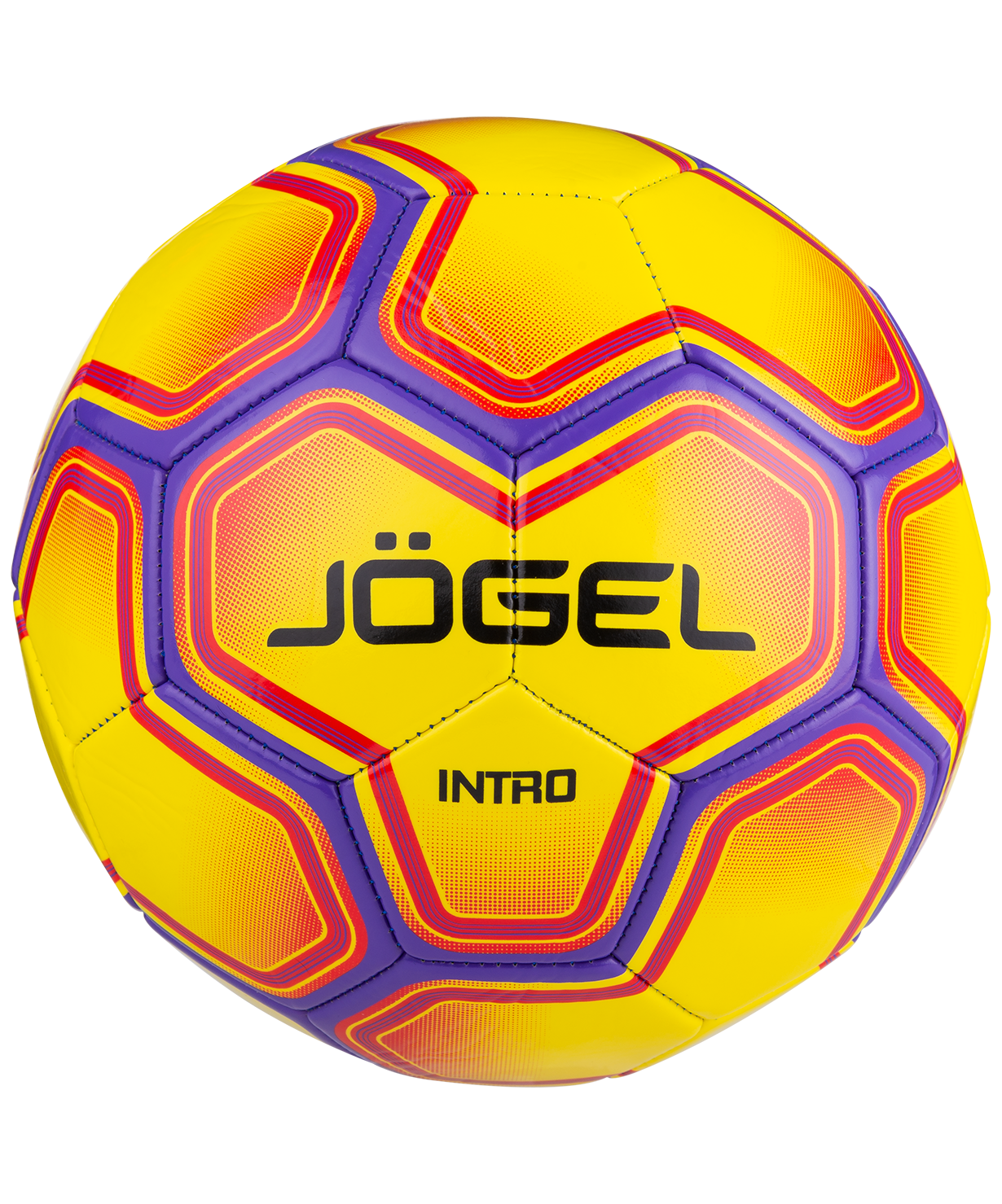 Мяч футбольный Intro №5, желтый Jögel